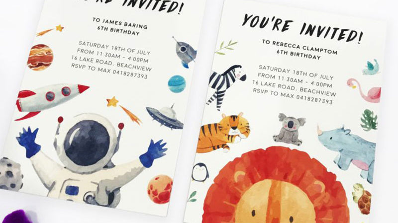 Kids Birthday Party Invites