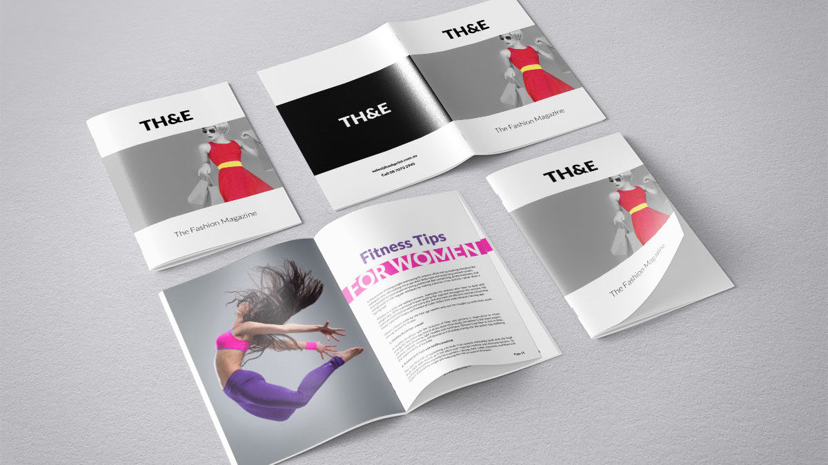 Booklet Printing - Saddle Stitch Magazine Finish