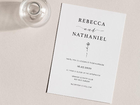 Black And White Invitations