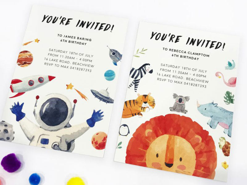 Kids Birthday Party Invites